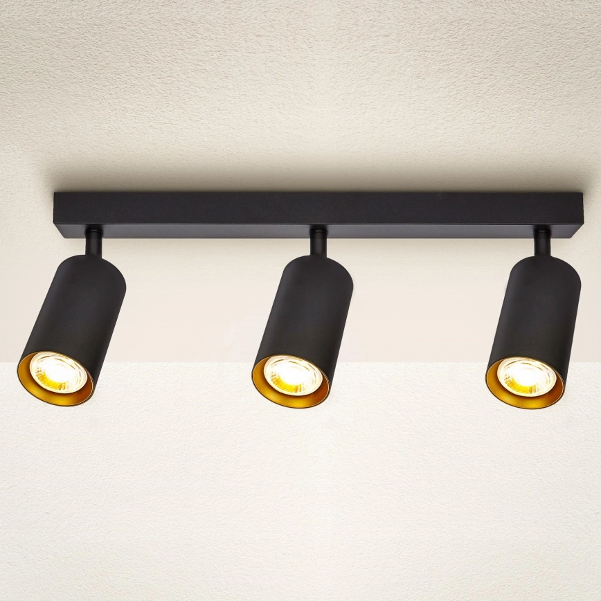 Brilagi – Spotlight SELE 3xGU10/30W/230V svart/guld
