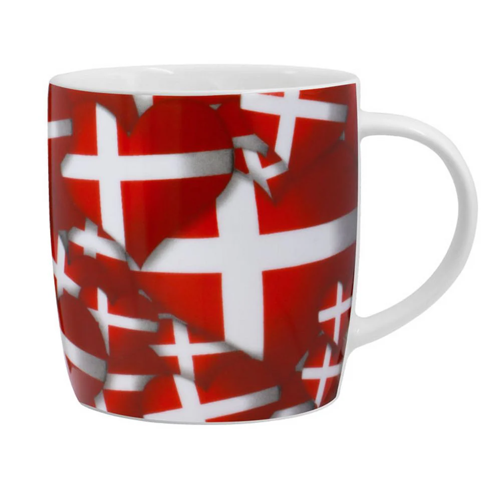 Minnen från Danmark – Mugs Heart Flag