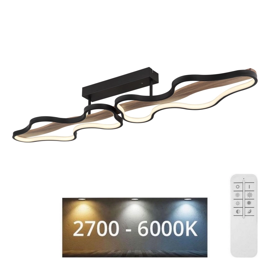 Globo – Dimbar LED ytmonterad ljuskrona LED/36W/230V 2700-6000K + fjärrkontroll