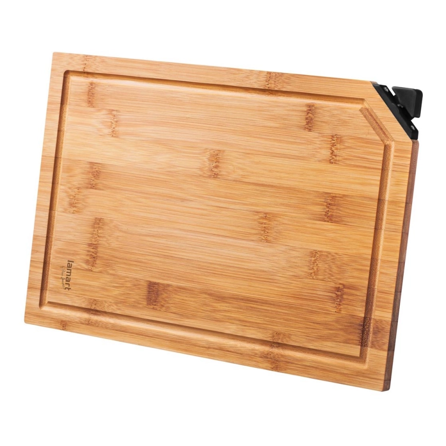 Lamart – Skärbräda för kök with knife sharpener 32×22 cm