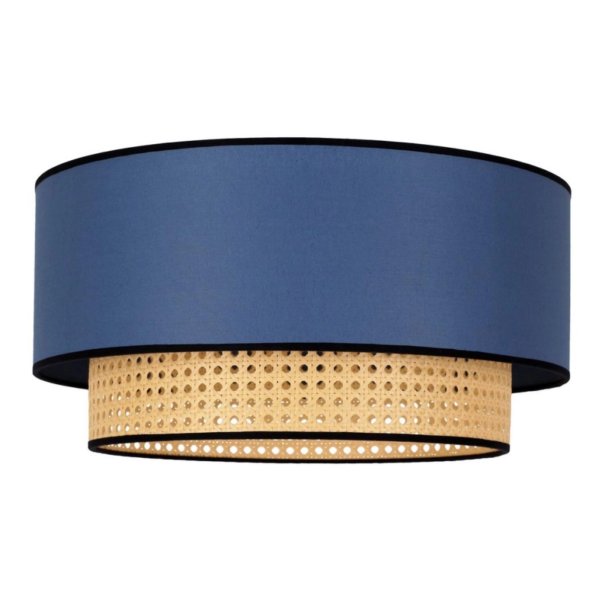 Duolla – Taklampa BOHO 1xE27/15W/230V diameter 45 cm blå/rotting