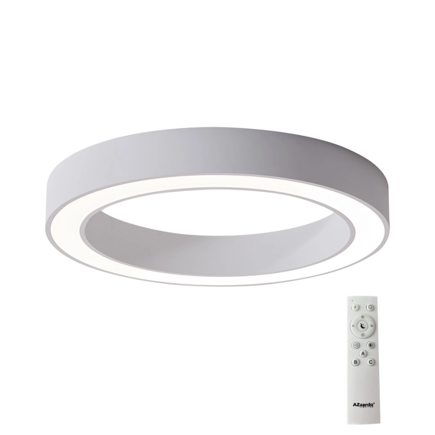 Azzardo AZ5034 – LED Dimbar taklampa MARCO LED/60W/230V vit + fjärrkontroll