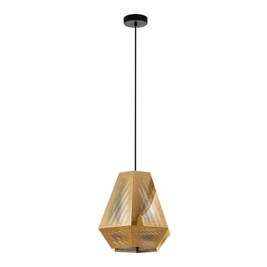 Eglo 43227 – Ljuskrona med snöre CHIAVICA 1xE27/28W/230V diameter 36 cm guld