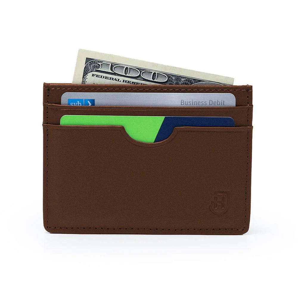 James Hawk Card Holder Camel – Light Brown Leather Card Holder