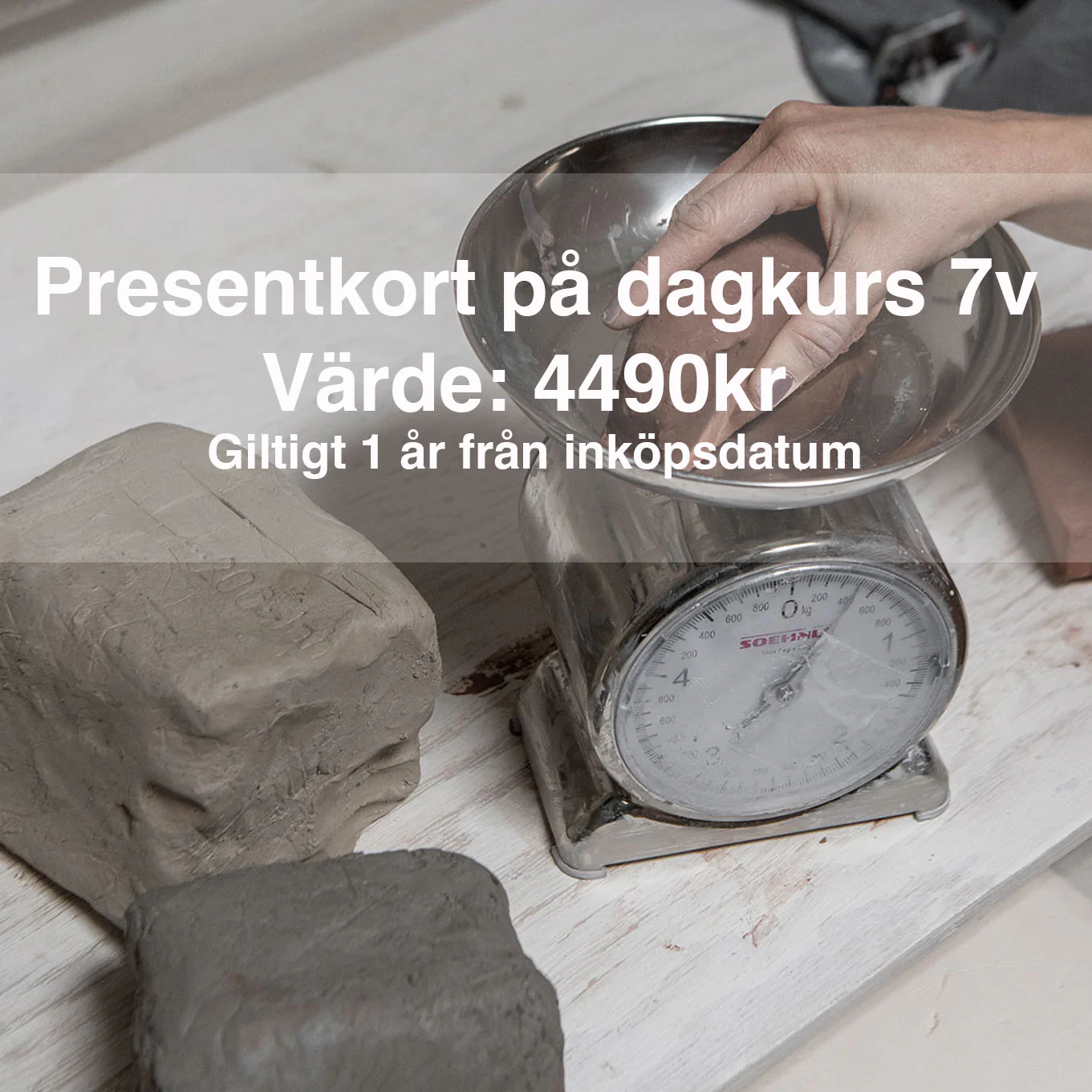 Presentkort på drejkurs – Dagkurs 7 veckor 2026