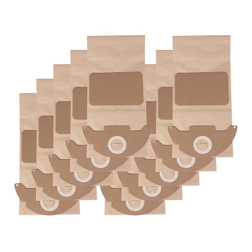 PATONA – Påsar för dammsugare KÄRCHER K2501/K2601/K3001/K2101/K2301 papper – 10 stycken
