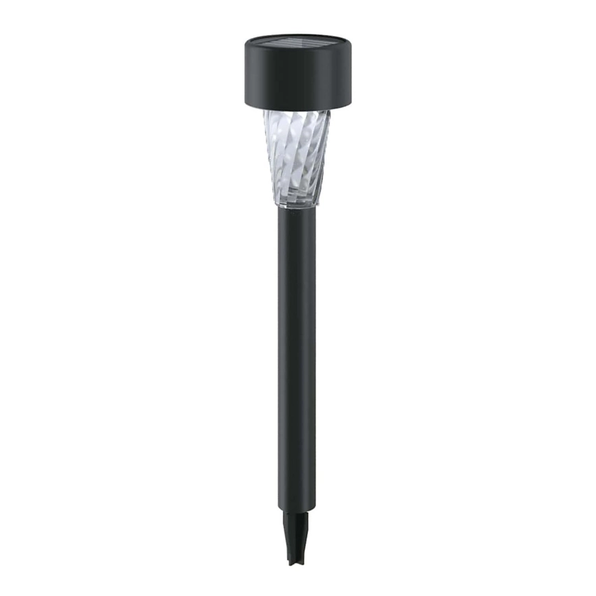 Aigostar – LED Solarlampa LED/0,006W/1,2V 40 mAh 29,5 cm svart 6500K IP44