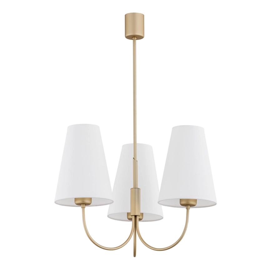 Argon 6267 – Pendelkrona SAFIANO 3xE27/15W/230V guld