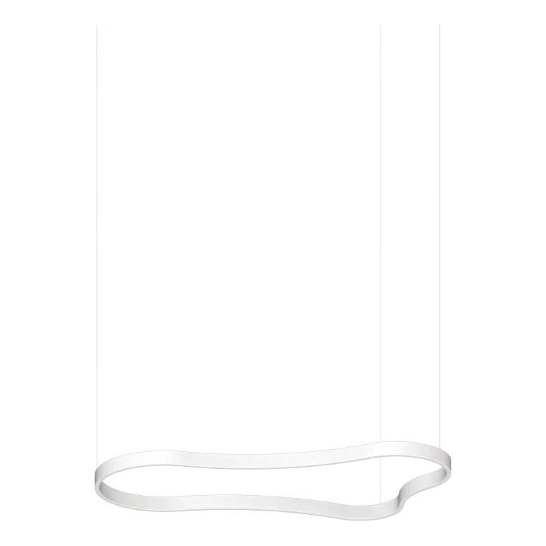 Ideal Lux – LED ljuskrona med textilsladd WAVES LED/45W/230V CRI 90 vit