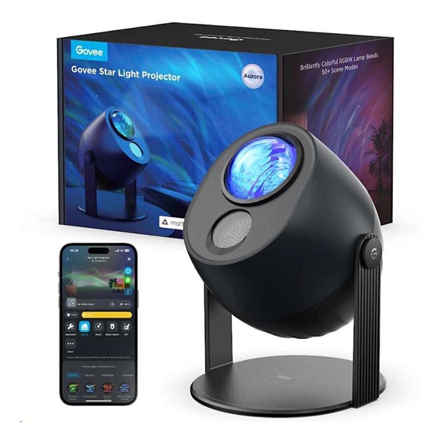 Govee – LED RGBW Galaxy Belysning Projector Pro Wi-Fi Matter