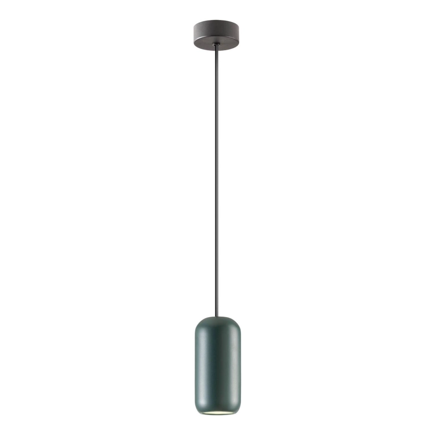 Redo 01-3475 – Ljuskrona med textilsladd BOOM 1xGU10/10W/230V diameter 7,6 cm grön
