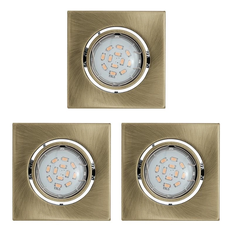 Eglo – 3-pack LED-infällda downlights IGOA 1xGU10/5W/230V