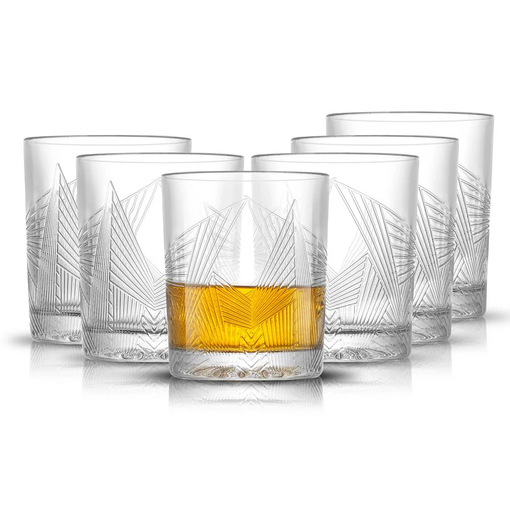 Gatsby Art Deco Whisky Glasses – Uppsättning av 6 whiskyglas