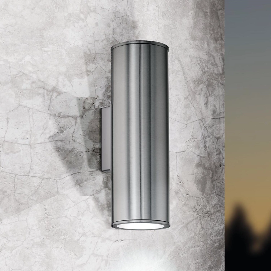 Eglo 33582 – LED RGBW Dimbart utomhusväggljus RIGA 2xGU10/5W/230V IP44