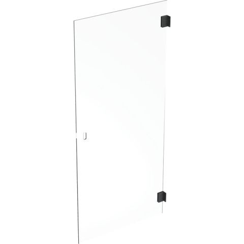 Contura Showerama Art Duschdörr rak, klarglas/matt svart 1000 mm