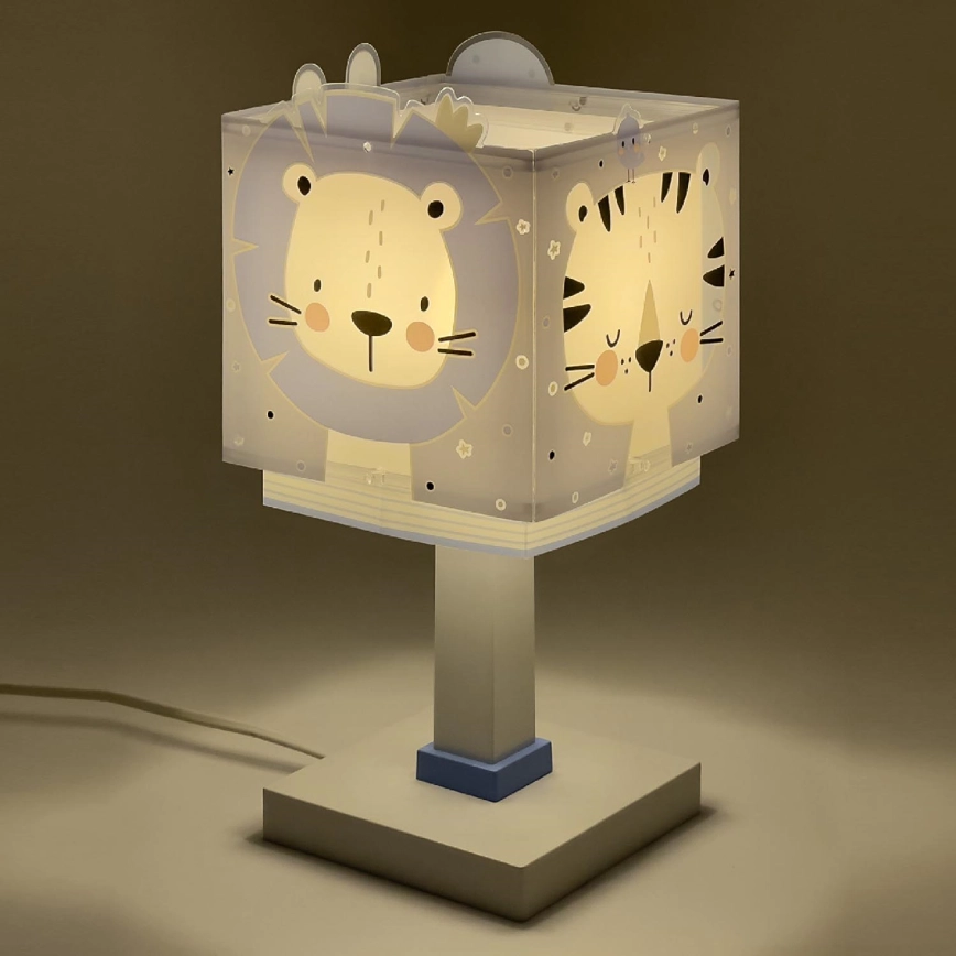 Dalber 63111T – Barnlampa  JUNGLE 1xE14/8W/230V blå