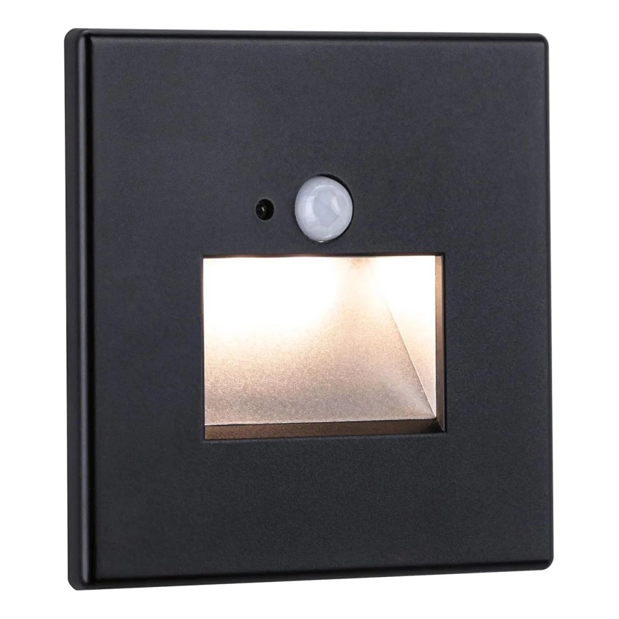 Paulmann 93135 – LED/1,2W Trappbelysning med sensor EDGE 230V svart