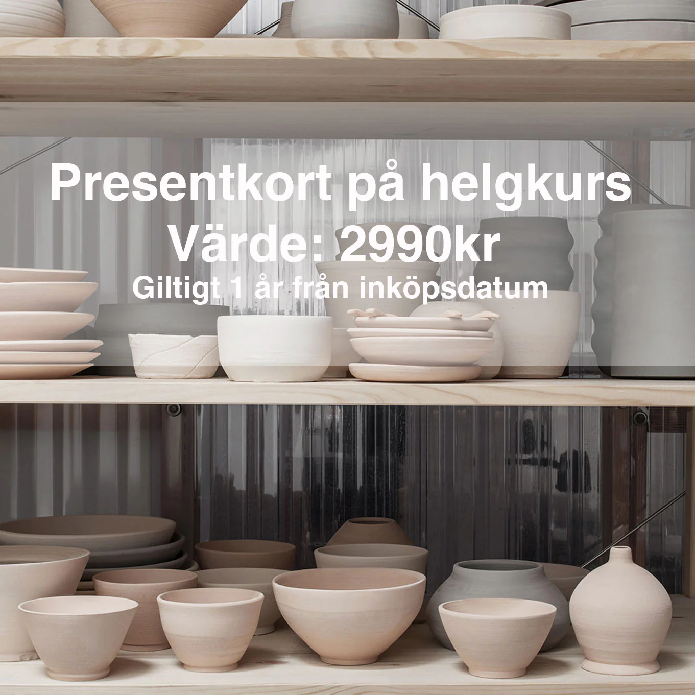 Presentkort på drejkurs – Helgkurs