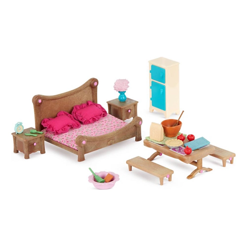 Li’l Woodzeez – Toy kit bedroom och dining room furniture