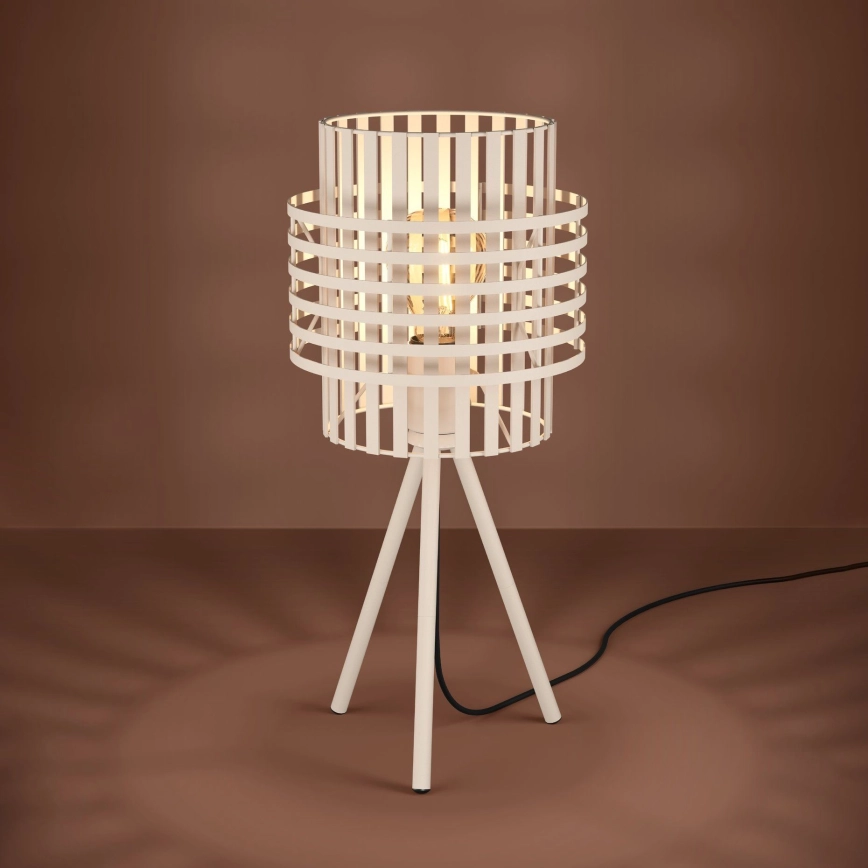 Eglo – Golvlampa 1xE27/40W/230V grädde