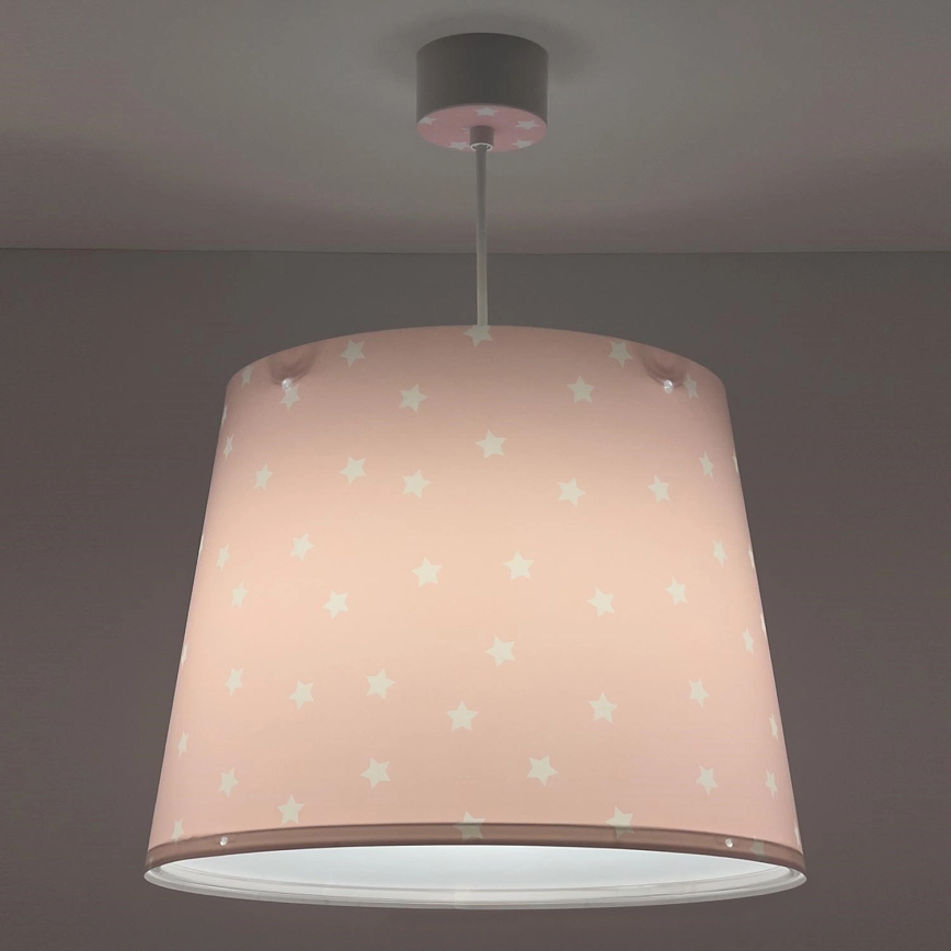 Dalber 82212S – Takkrona för barn  STAR LIGHT 1xE27/60W/230V rosa