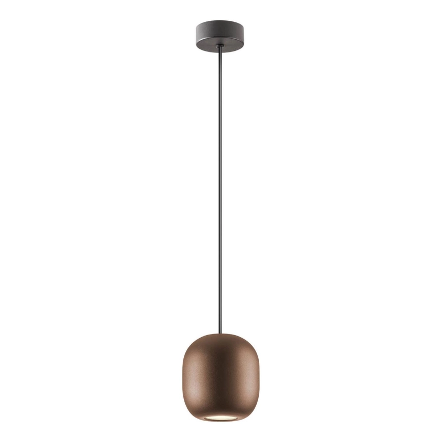 Redo 01-3479 – Ljuskrona med textilsladd BOOM 1xGU10/10W/230V diameter 12 cm brun