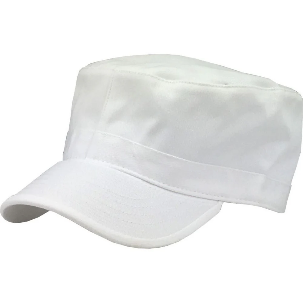 Ethos Army Cadet Cap i 100% bomull – vit mjölkpojke