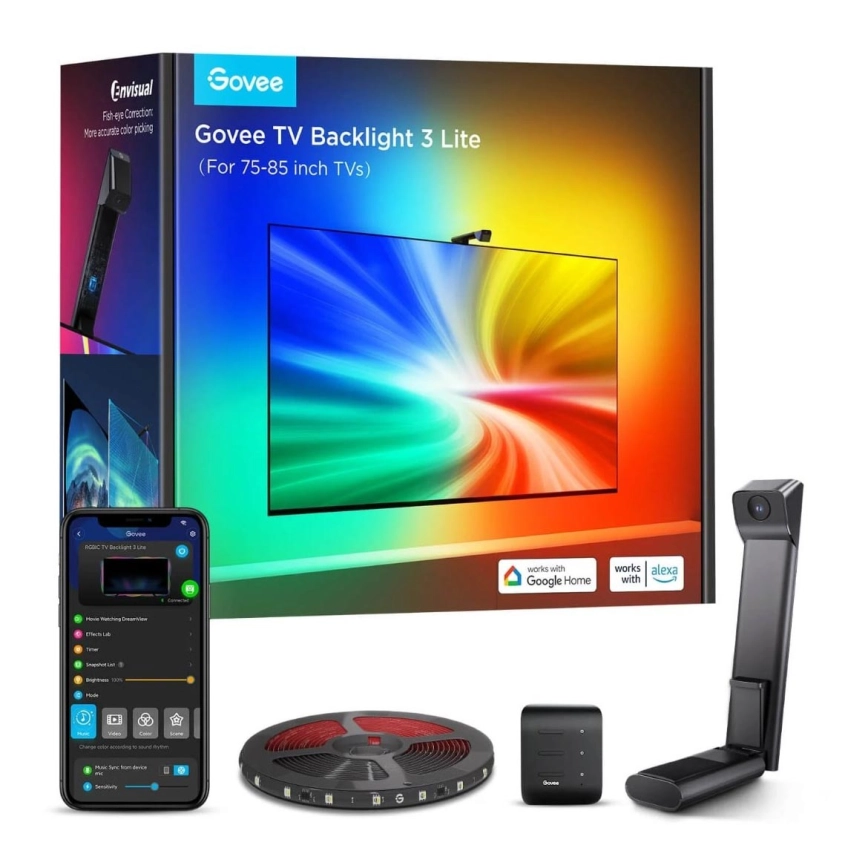 Govee – TV Backlight 3 Lite TV 75-85″ SMART LED bakgrundsbelyst RGBICW Wi-Fi IP67