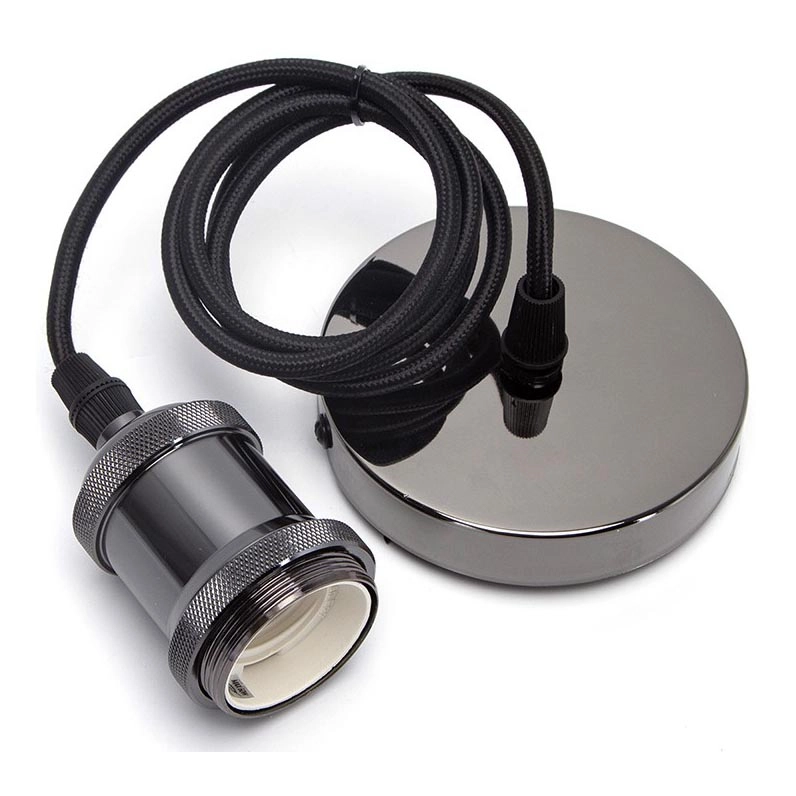 Aigostar – Strömkabel 1xE27/60W/230V antracit