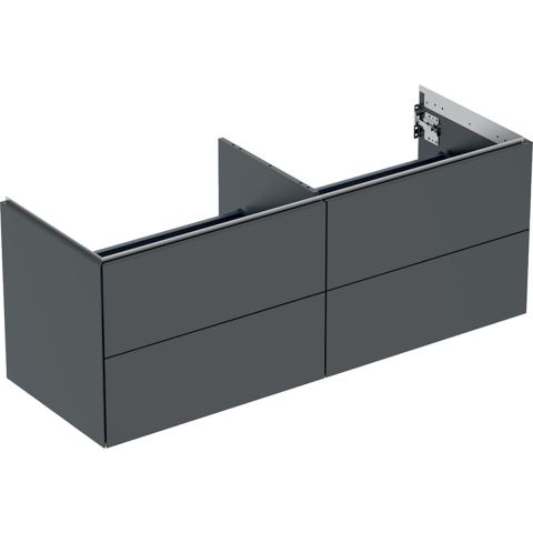 Geberit ONE 505.266.00.8 Kommod med 4 lådor, 135 x 47 cm Svart