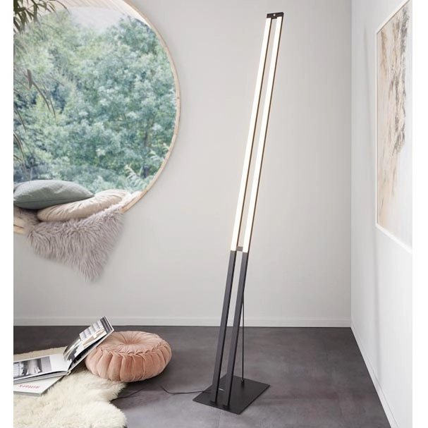 Eglo – LED Ljusreglerad beröring golvlampa LED/27W/230V