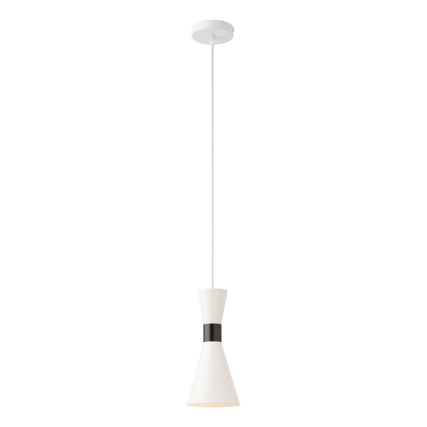Redo 01-2709 – Ljuskrona med textilsladd KILT 1xE27/42W/230V diameter 12 cm vit