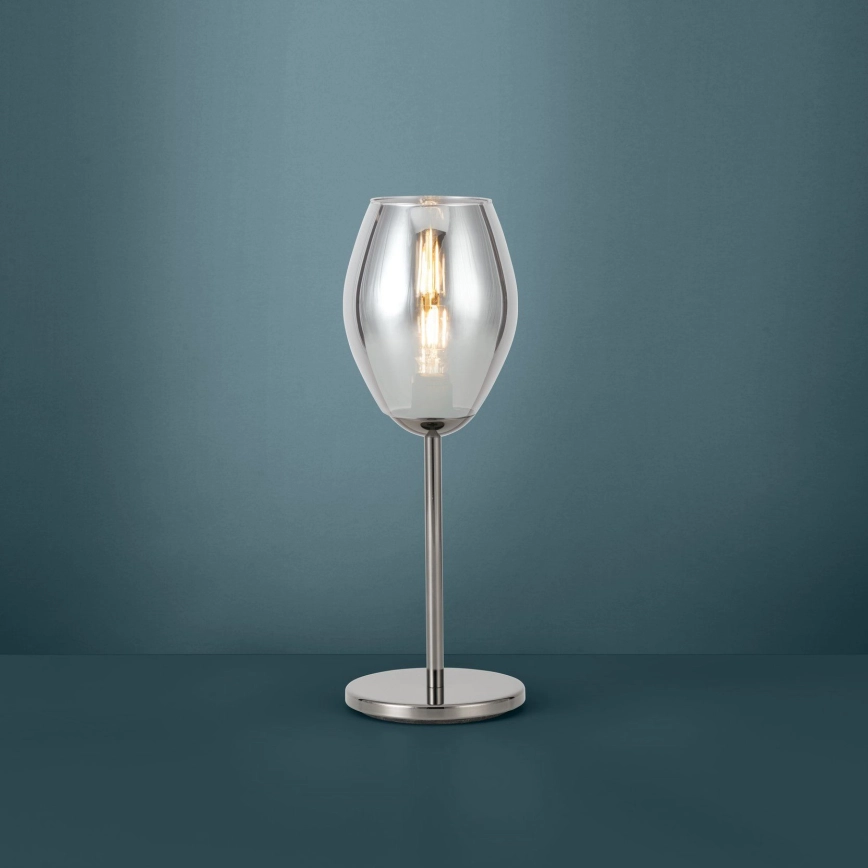 Eglo – Bordslampa 1xE27/60W/230V svart/rökfärgad