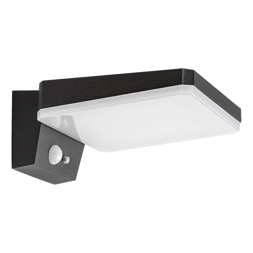 Rabalux – LED dimbar solcellsvägglampa med sensor LED/4,4W/3,7V IP54 svart 2200 mAh