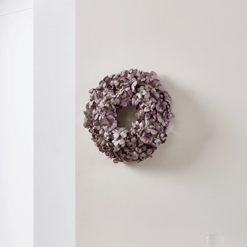 Eglo – Konstgjord blomkrans diameter 35 cm lila