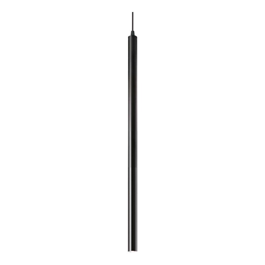 Ideal Lux – LED ljuskrona med textilsladd ULTRATHIN LED/11,5W/230V CRI 90 svart