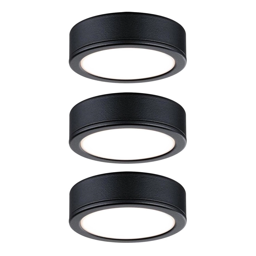 Paulmann 99990 – KIT 3xLED/3,5W Möbelbelysning PUKK 230V