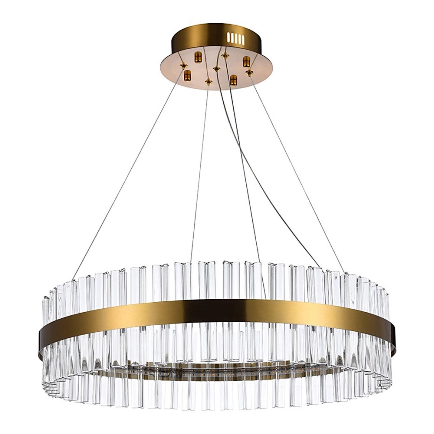 Azzardo AZ5261 – LED ljuskrona med textilsladd FRANCESCA LED/37W/230V diameter 60 cm