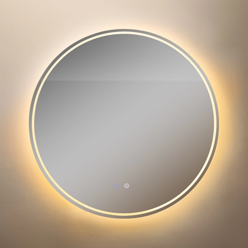 Zuma Line – LED Badrum uppvärmd vägg spegel med bakbelysning LED/24W/230V 3000/4000/6000K diameter 80 cm IP44