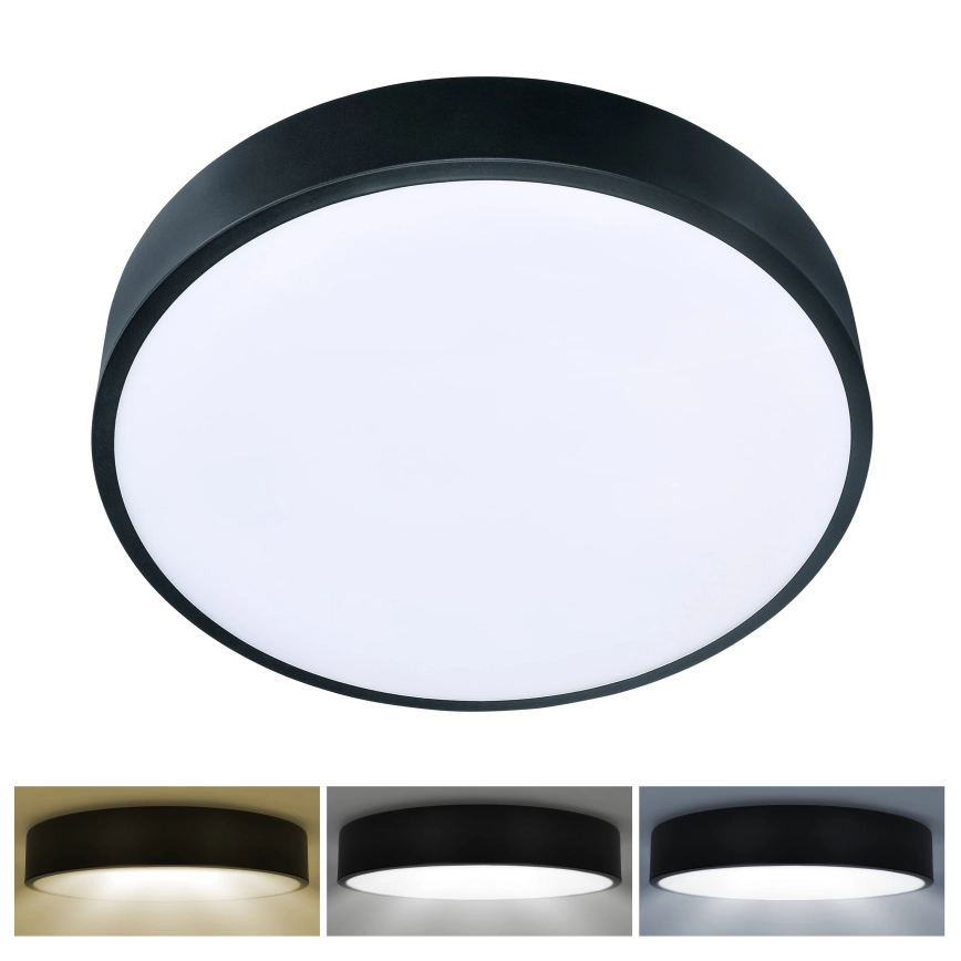 Brilagi – LED-takarmatur POOL LED/36W/230V 3000/4000/6000K Ø 30 cm svart