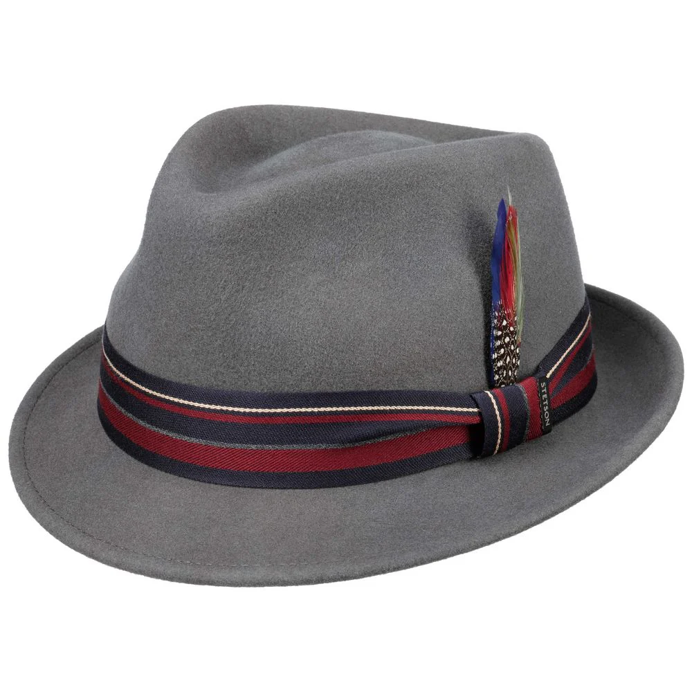 Stetson Woolfelt Trilby Hat – Steel/Grey