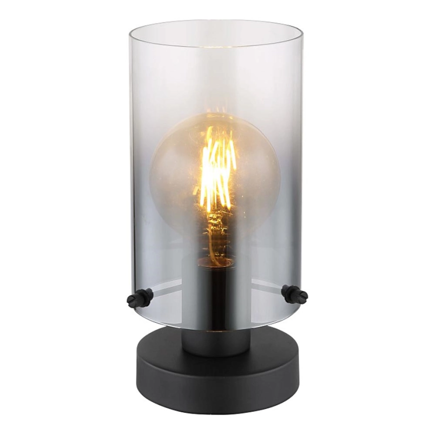 Globo – Bordslampa 1xE27/40W/230V diameter 12,5 cm svart