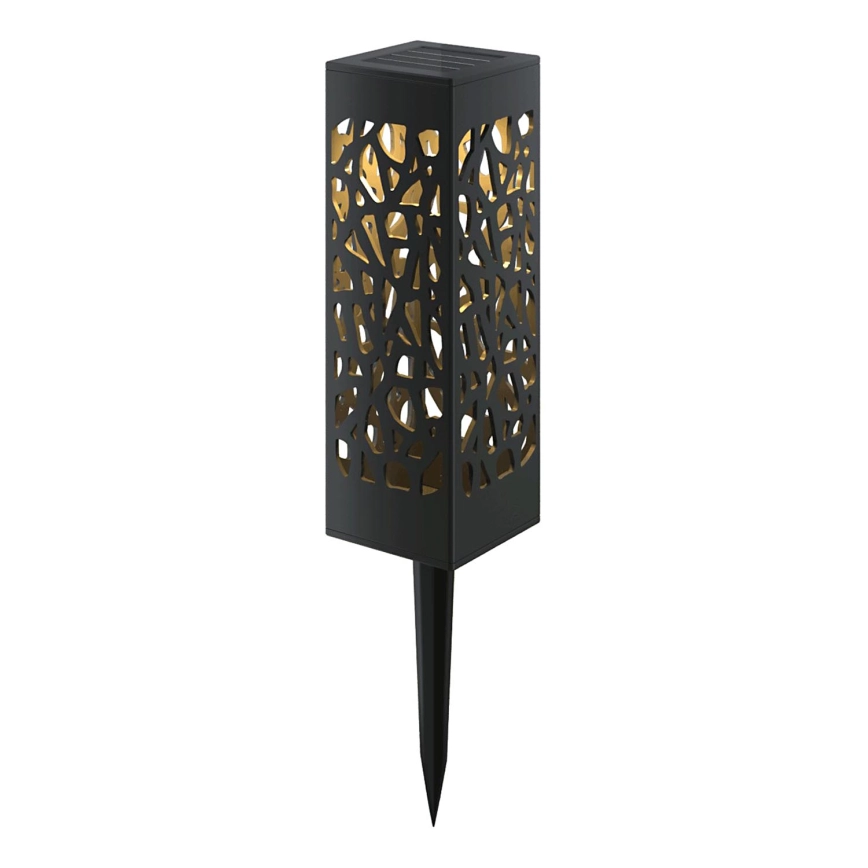 Aigostar – LED-solcellslampa LED/0,006W/1,2V 100 mAh 28,5 cm svart 3000K IP44
