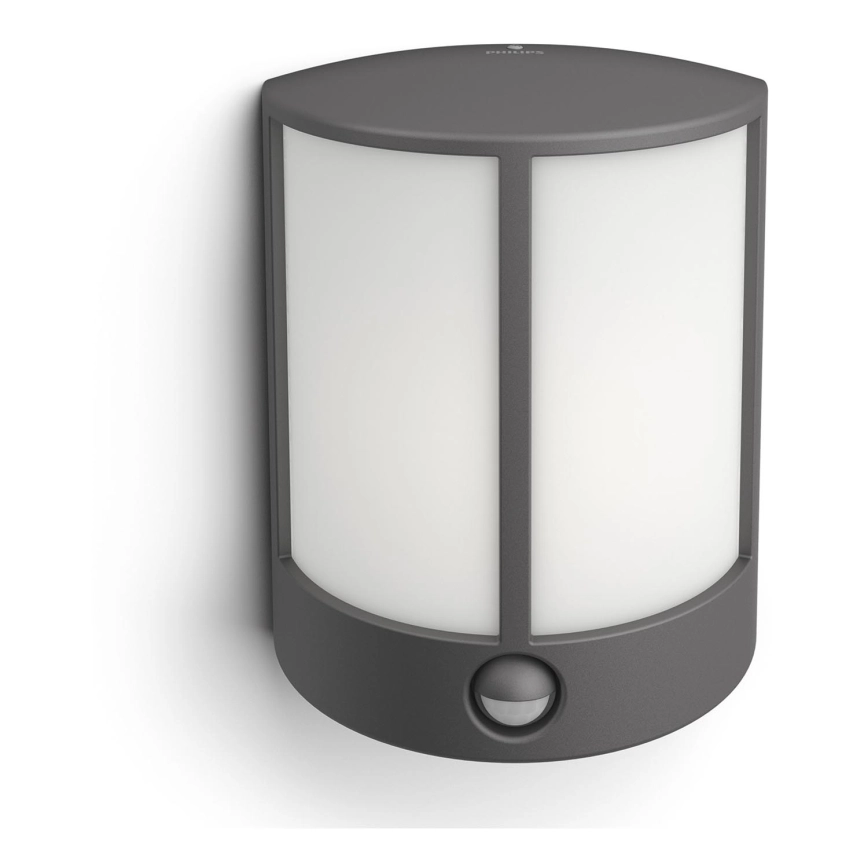 Philips 16465/93/16 – LED Utomhusbelysning med sensor MYGARDEN STOCK LED/6W IP44