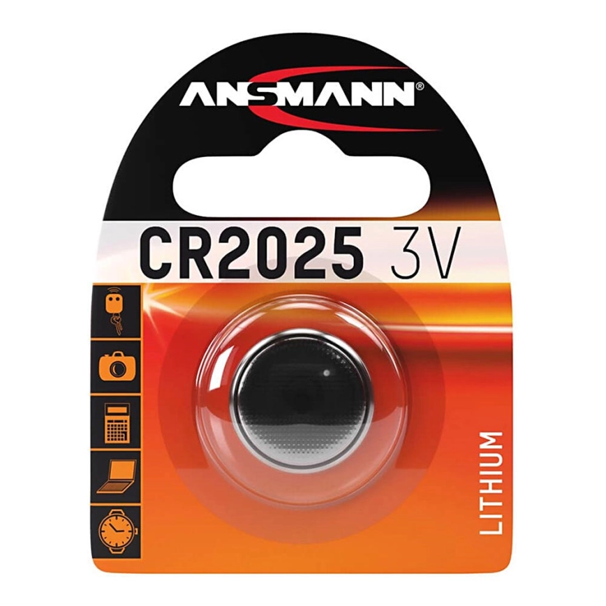 Ansmann 04673 – CR 2025 – Lithium Knappcellbatterier 3V