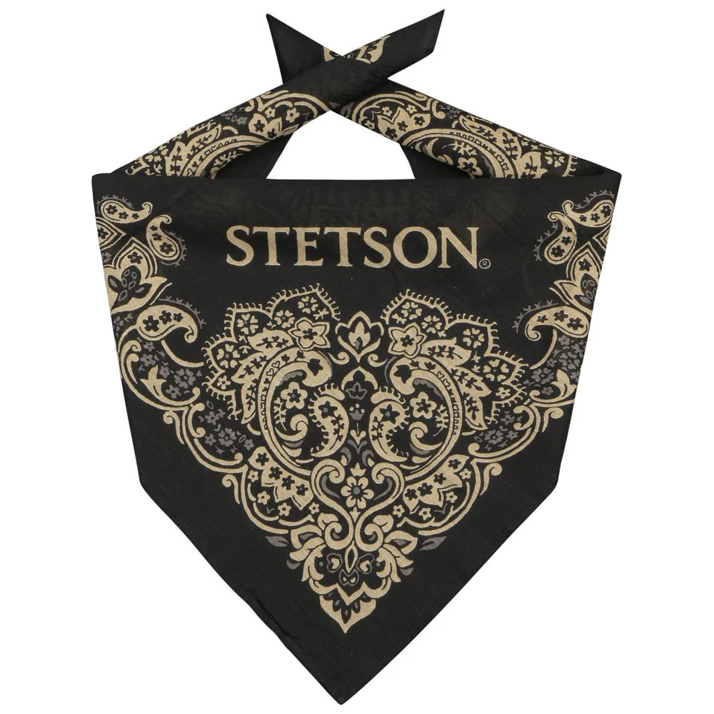 Stetson Bandana – 100% bomull – svart