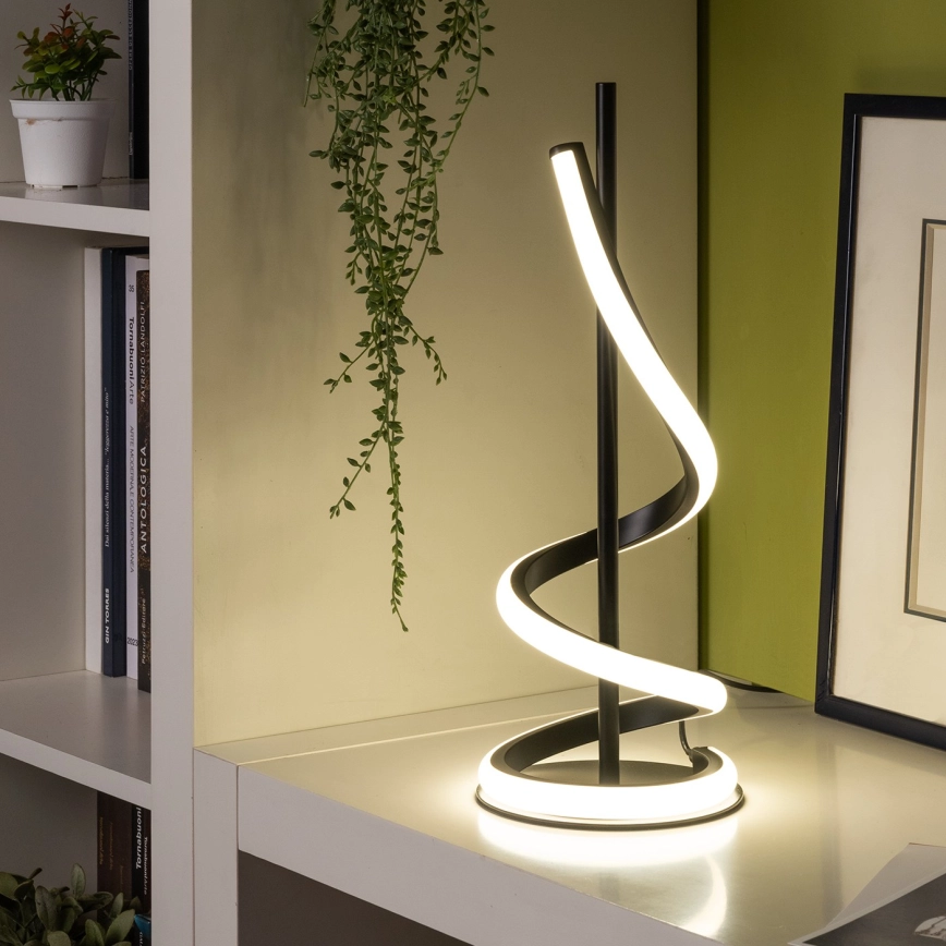 ONLI – LED bordslampa TWIST LED/12W/230V 4000K 40 cm svart
