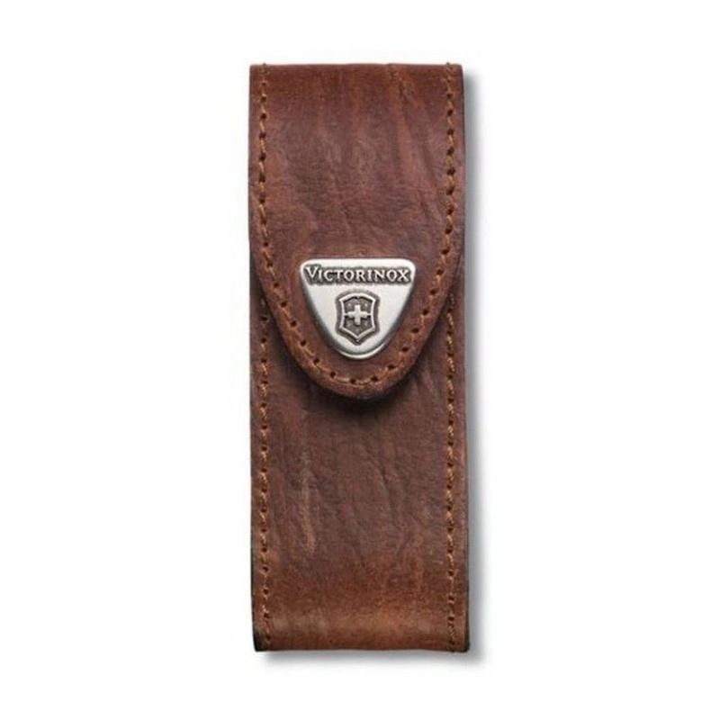 Victorinox – Läderfodral för kniv 9,1 cm brun