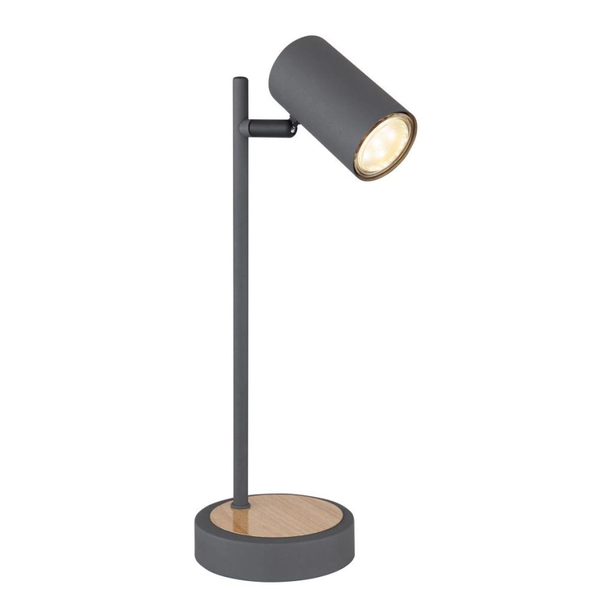 Globo – Bordslampa ROBBY 1xGU10/5W/230V grå/brun