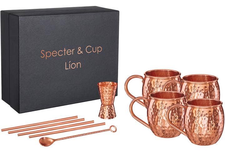 Spectre & Cup – Lion – Mule Mugg Set 500ml – Set om 4